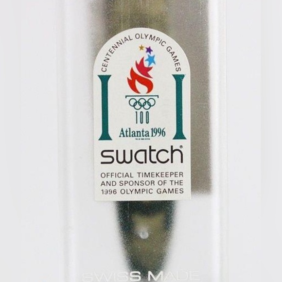 Rare Swatch Olympics ATLANTA ‘96 Collectors Watch In Original Box Mint Condition - Picture 13 of 13